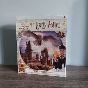 Wizarding World of HARRY POTTER 500 pc Hogwarts & Hedwig Prime 3D Puzzle Sealed